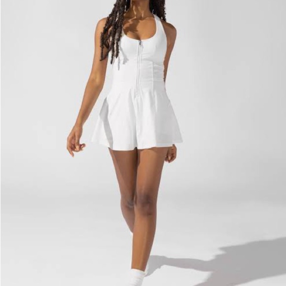 Popflex XL Matchpoint White Zip-Front Dress